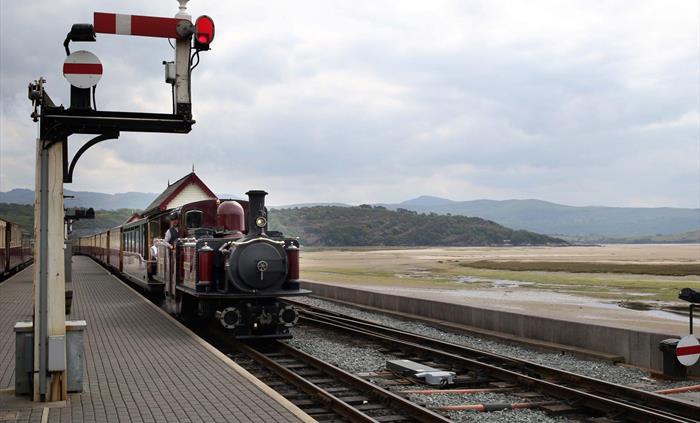 Train approaching the station